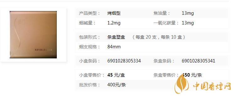 蘇煙軟金砂xs多少錢一包價格？蘇煙軟金砂XS價格及參數一覽