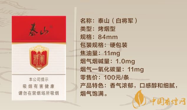 泰山香煙價格表圖大全 市面上常規款泰山香煙多少錢一包(20種)